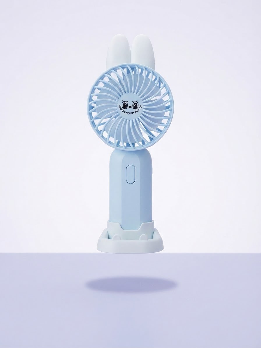 SMASHED handheld fan studio shot