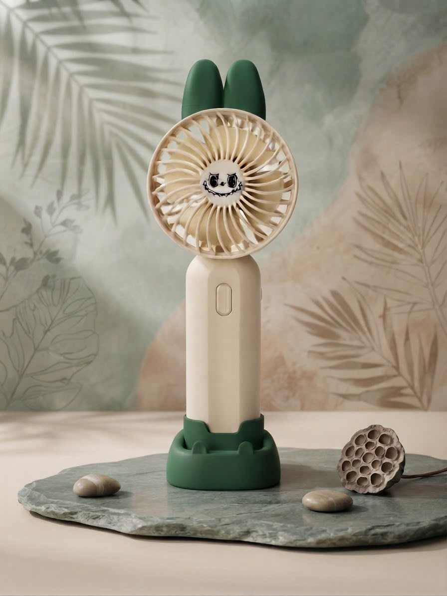 SMASHED Portable Handheld Fan – USB-C Rechargeable, 8-Hour Battery